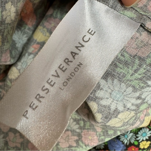 PERSEVERANCE Black Floral smocked Short Ruffled Skirt‎ Size 6 B - Picture 8 of 10